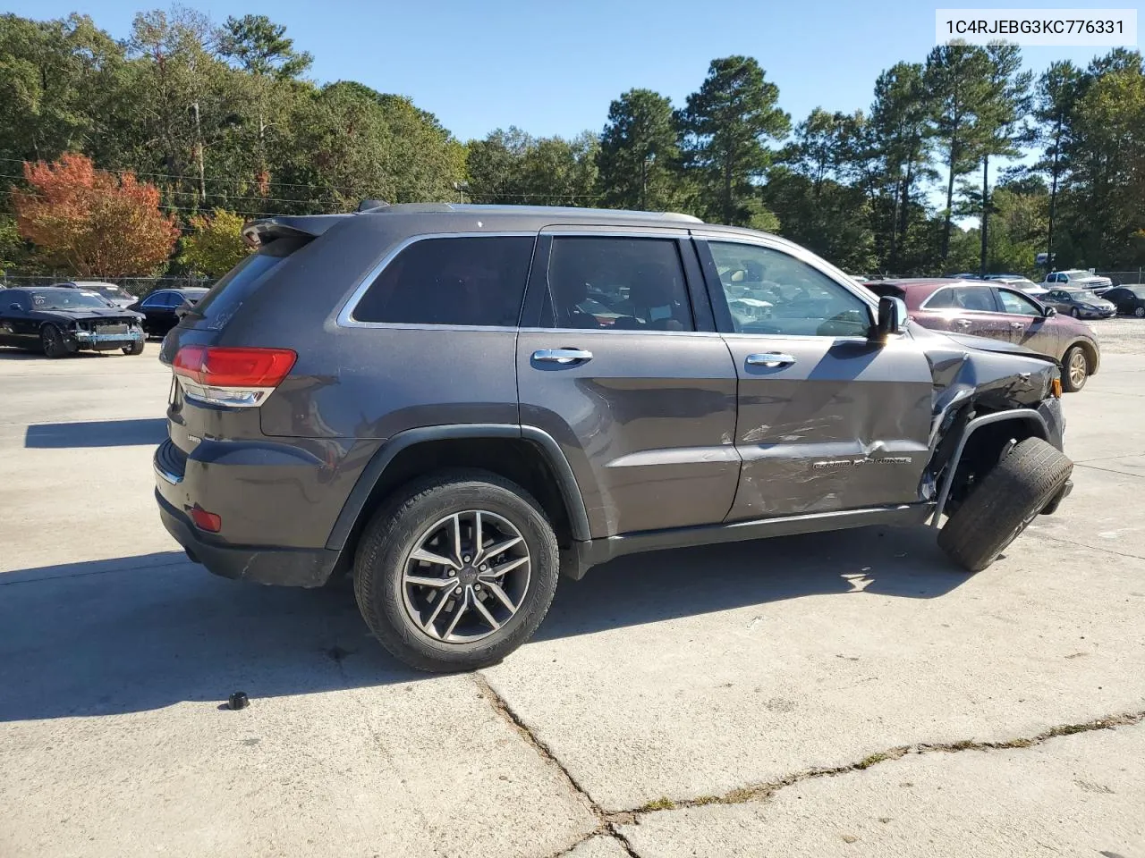 2019 Jeep Grand Cherokee Limited VIN: 1C4RJEBG3KC776331 Lot: 77092854