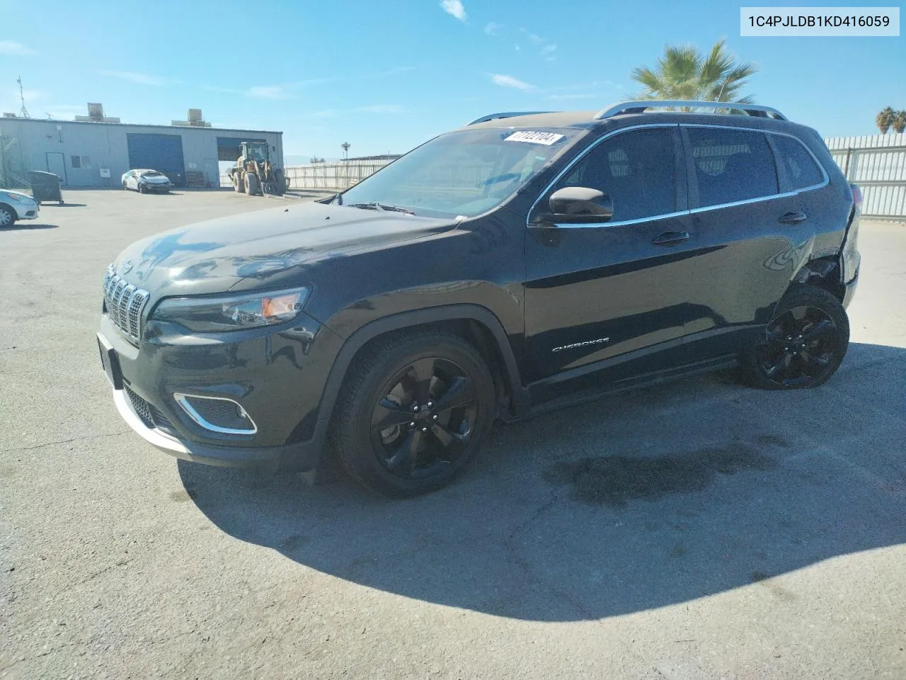 2019 Jeep Cherokee Limited VIN: 1C4PJLDB1KD416059 Lot: 77122104