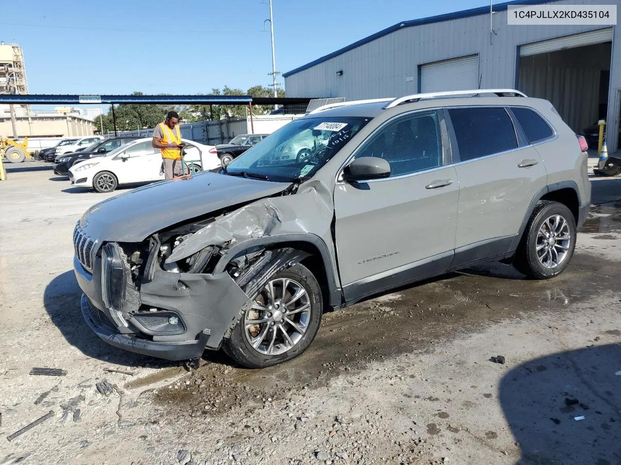 2019 Jeep Cherokee Latitude Plus VIN: 1C4PJLLX2KD435104 Lot: 77148084