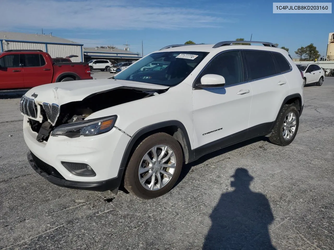 2019 Jeep Cherokee Latitude VIN: 1C4PJLCB8KD203160 Lot: 77177774