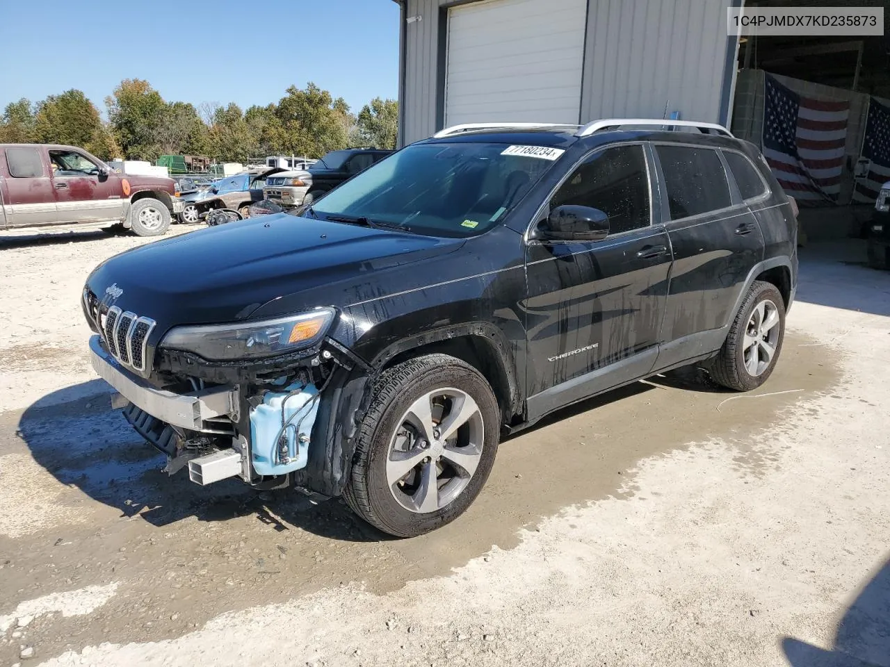 2019 Jeep Cherokee Limited VIN: 1C4PJMDX7KD235873 Lot: 77180234