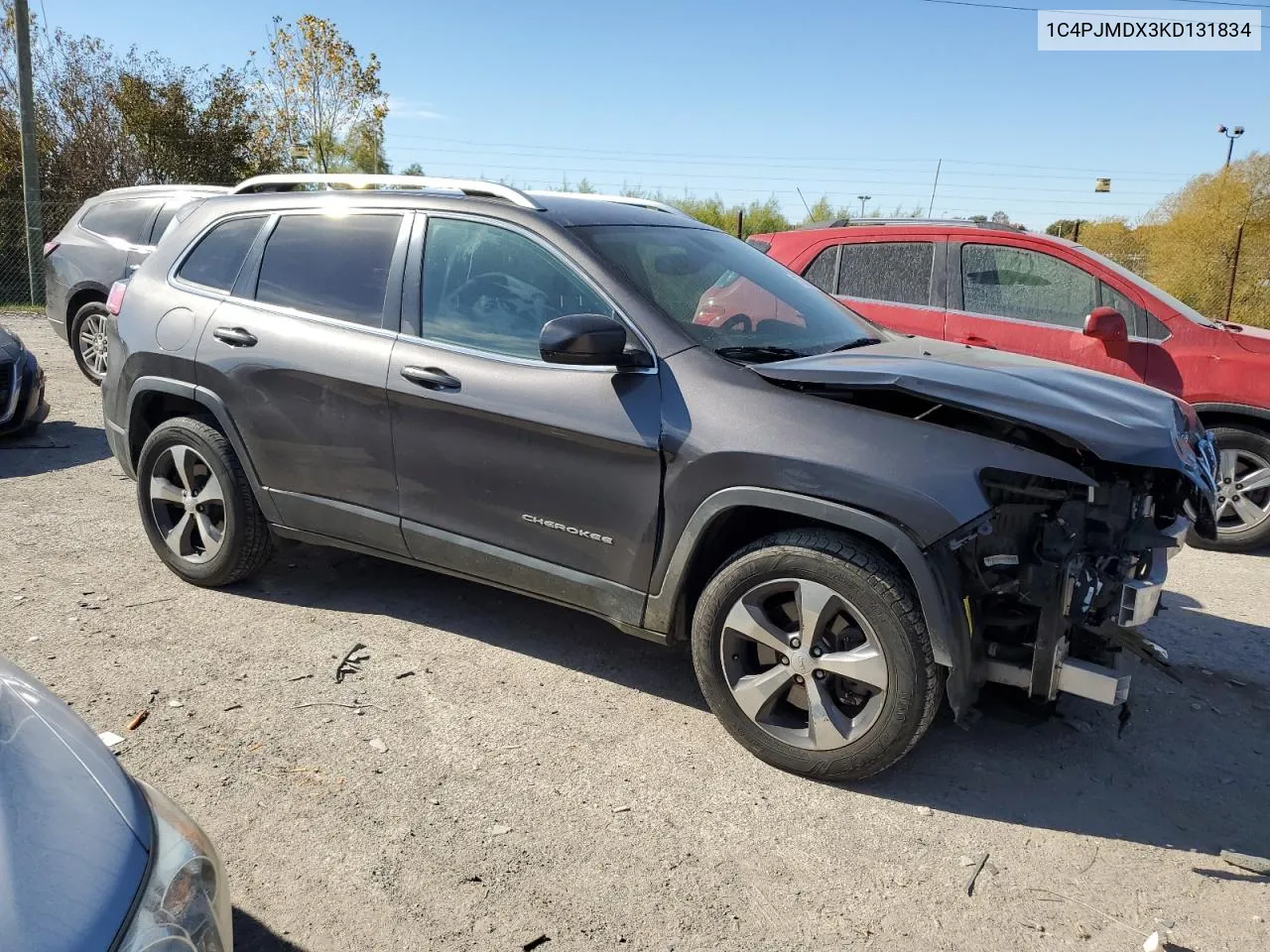 2019 Jeep Cherokee Limited VIN: 1C4PJMDX3KD131834 Lot: 77209574