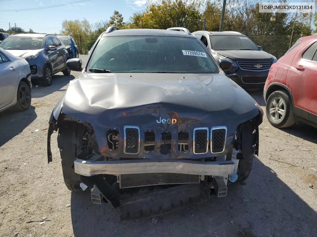 2019 Jeep Cherokee Limited VIN: 1C4PJMDX3KD131834 Lot: 77209574