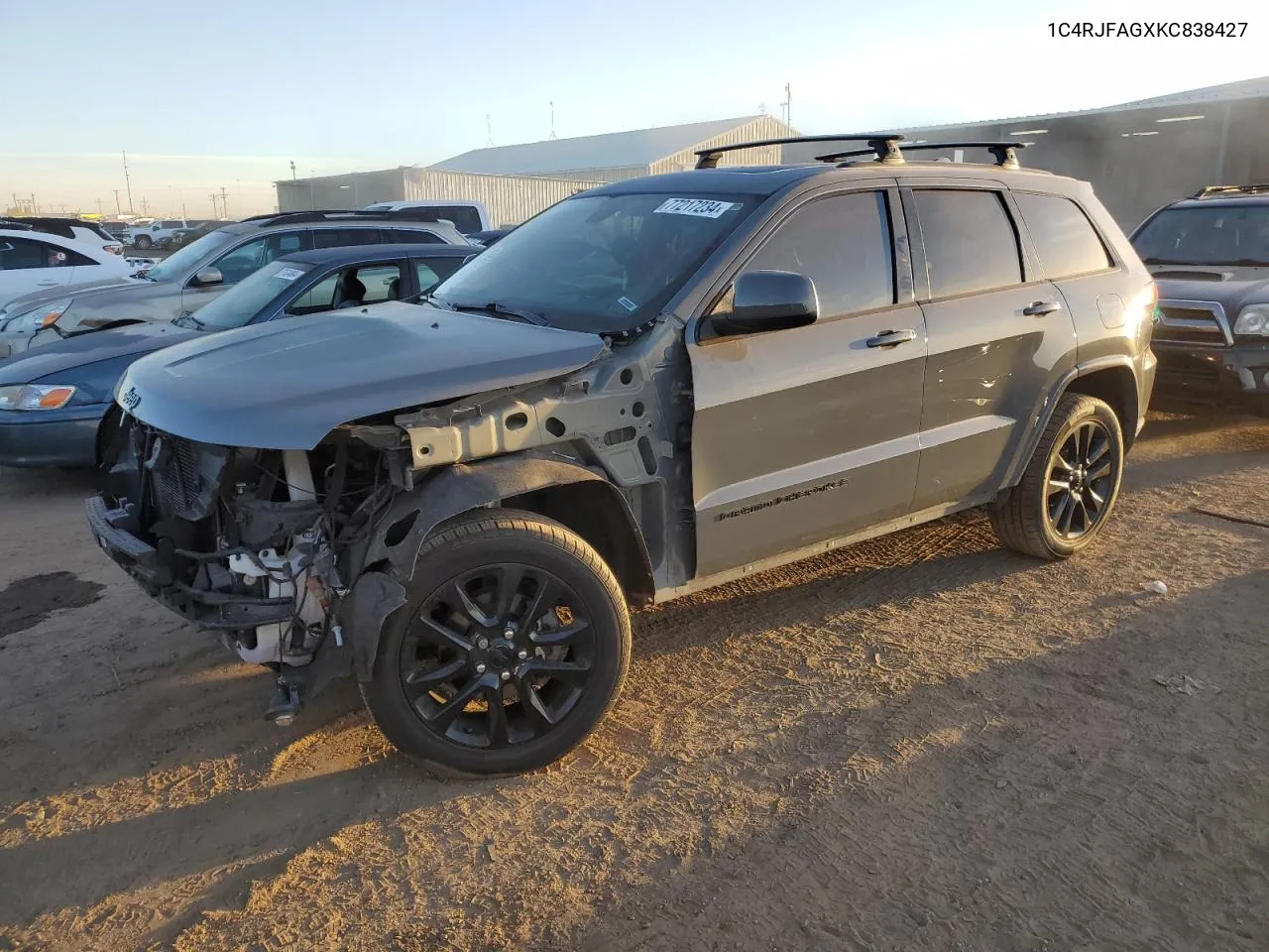 2019 Jeep Grand Cherokee Laredo VIN: 1C4RJFAGXKC838427 Lot: 77217234