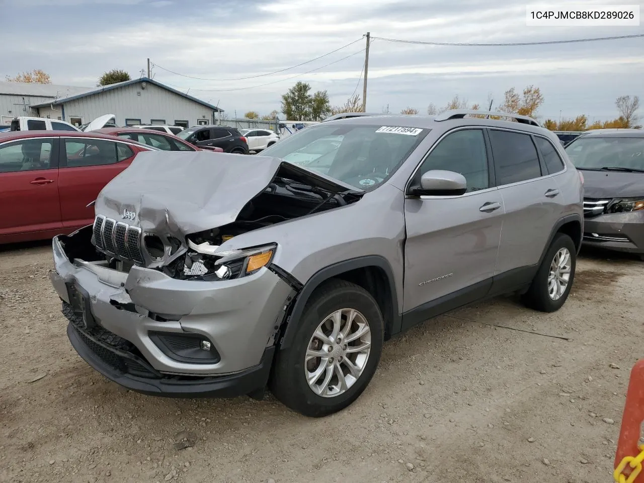 2019 Jeep Cherokee Latitude VIN: 1C4PJMCB8KD289026 Lot: 77217594