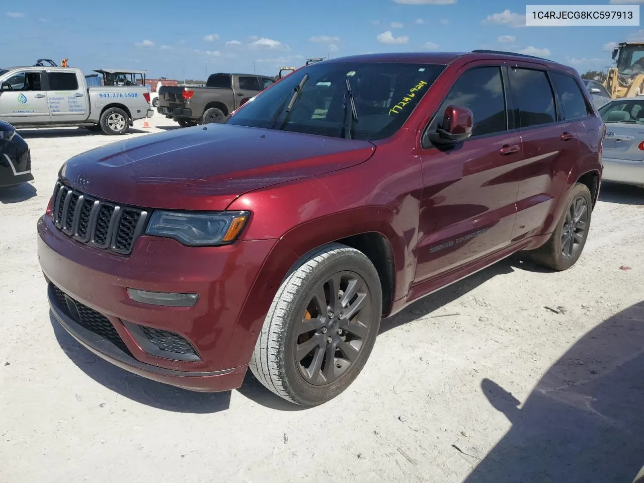 1C4RJECG8KC597913 2019 Jeep Grand Cherokee Overland