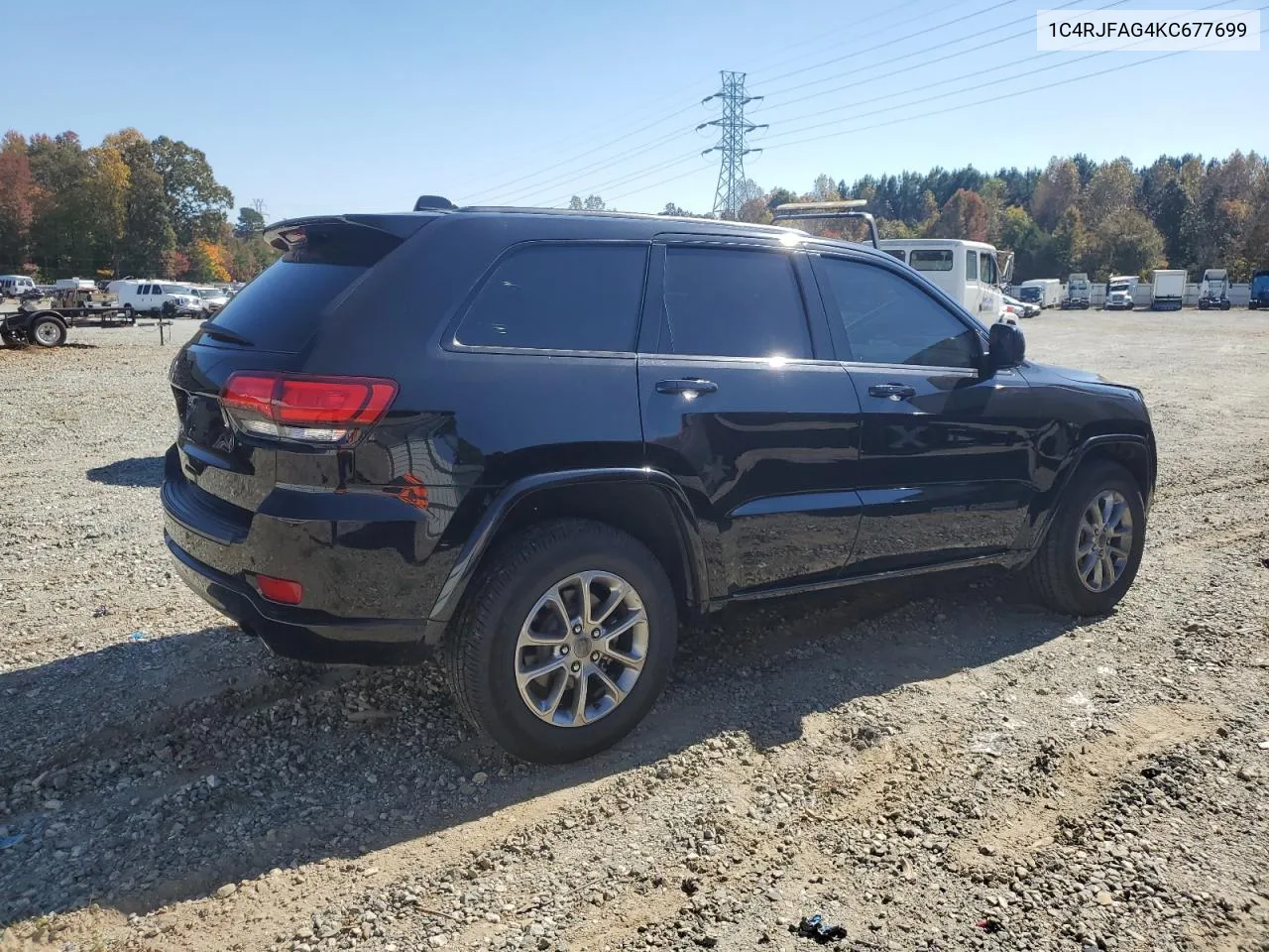 2019 Jeep Grand Cherokee Laredo VIN: 1C4RJFAG4KC677699 Lot: 77274894