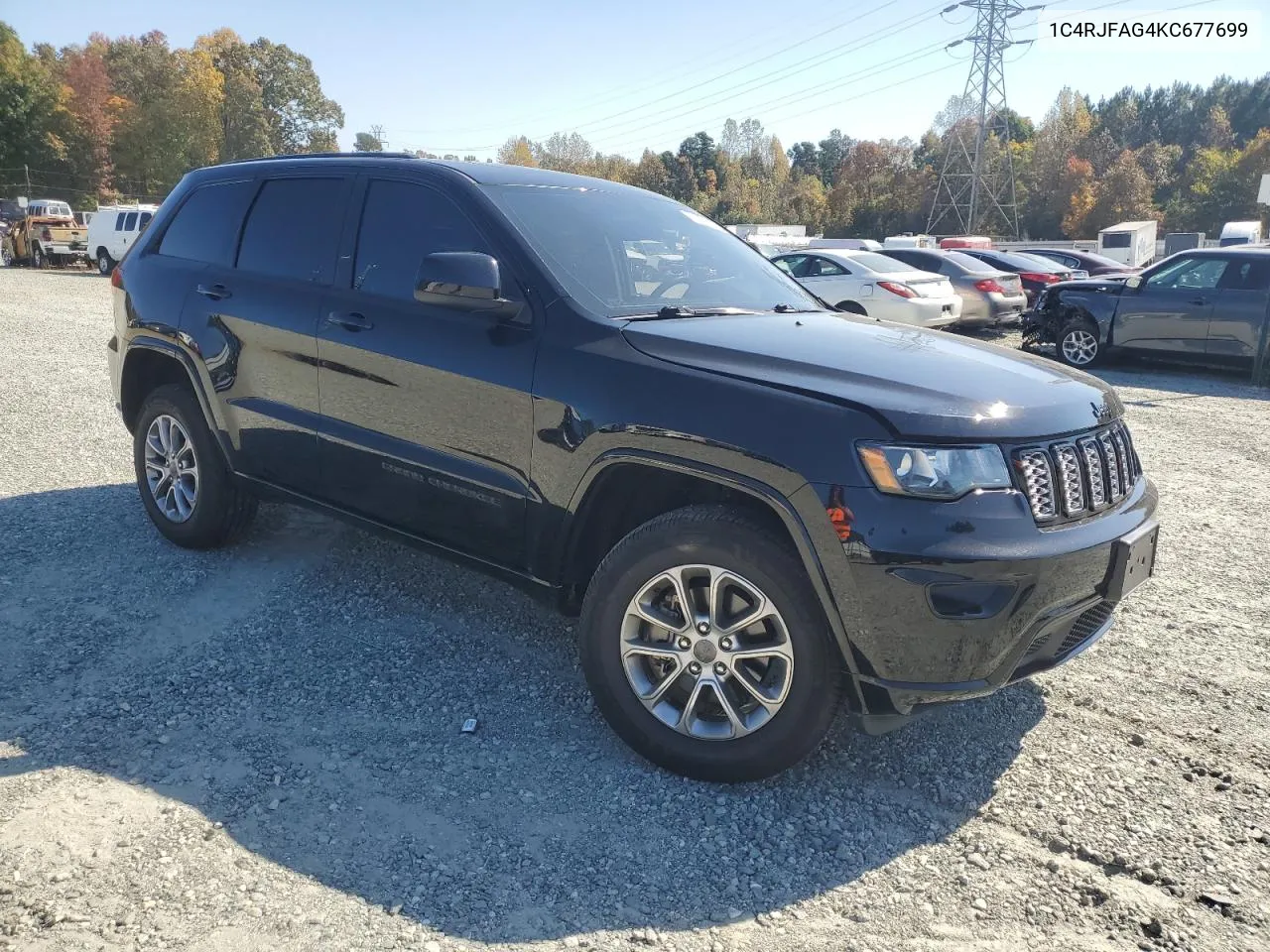 2019 Jeep Grand Cherokee Laredo VIN: 1C4RJFAG4KC677699 Lot: 77274894