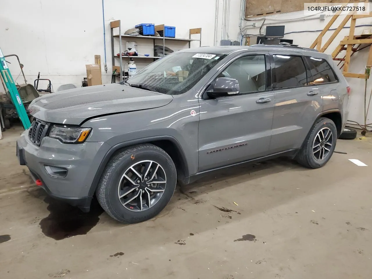 2019 Jeep Grand Cherokee Trailhawk VIN: 1C4RJFLGXKC727518 Lot: 77324704