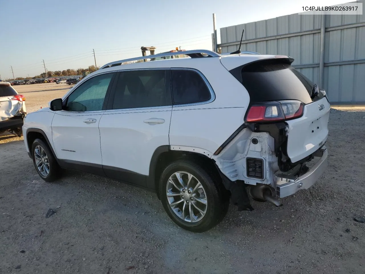 2019 Jeep Cherokee Latitude Plus VIN: 1C4PJLLB9KD263917 Lot: 77347564