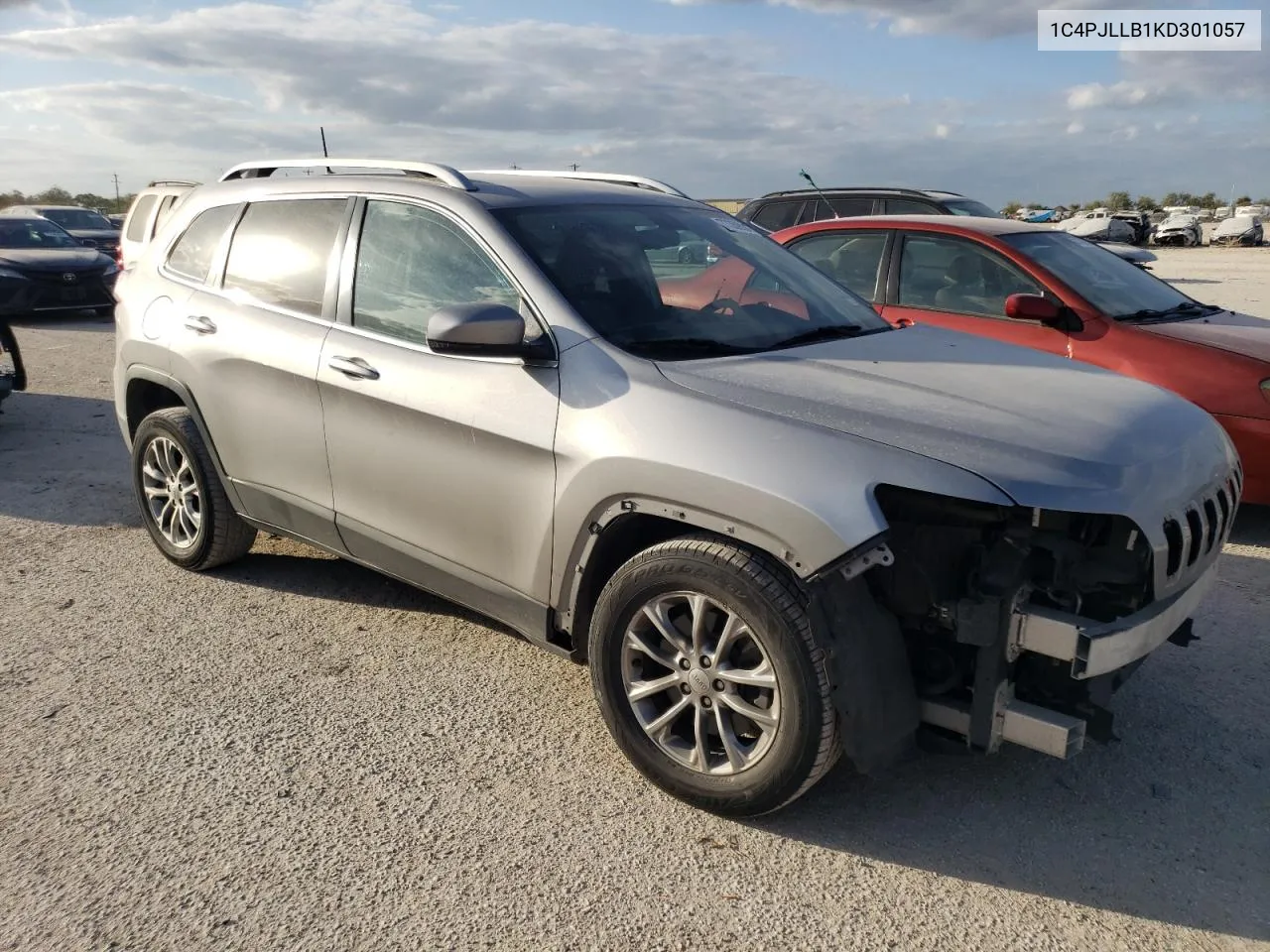 2019 Jeep Cherokee Latitude Plus VIN: 1C4PJLLB1KD301057 Lot: 77359904