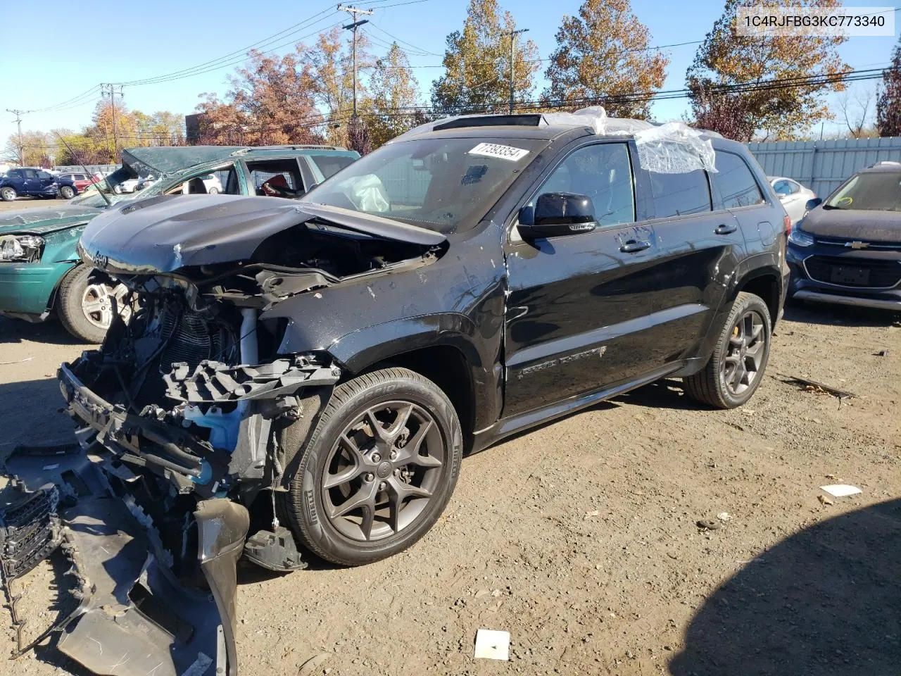 2019 Jeep Grand Cherokee Limited VIN: 1C4RJFBG3KC773340 Lot: 77393354