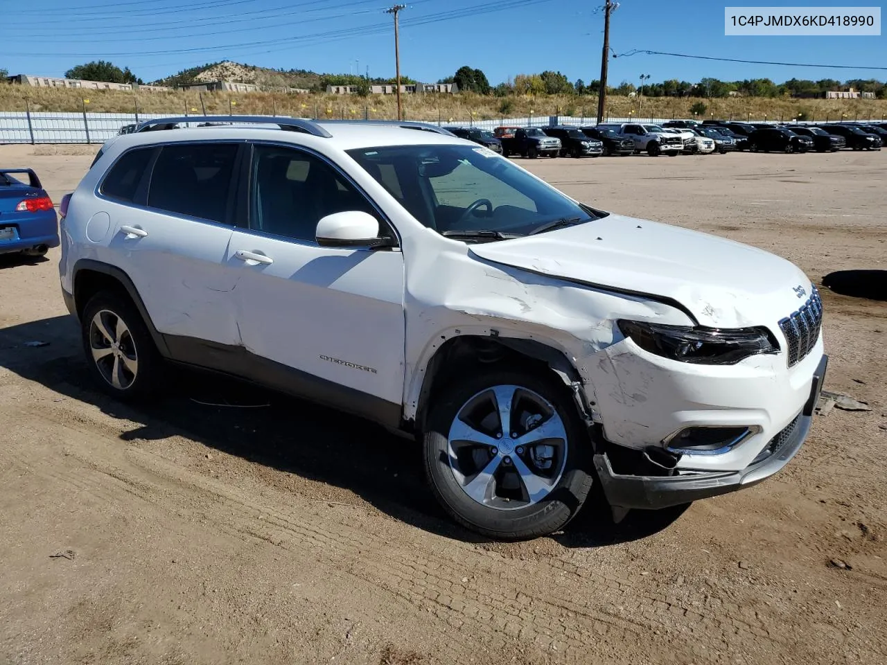 2019 Jeep Cherokee Limited VIN: 1C4PJMDX6KD418990 Lot: 77417694