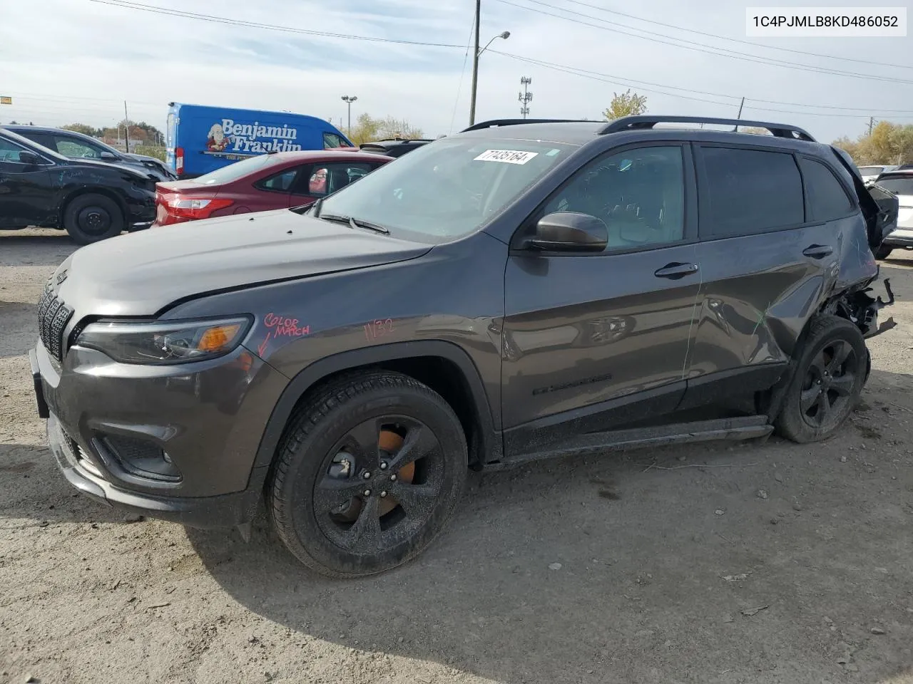 2019 Jeep Cherokee Latitude Plus VIN: 1C4PJMLB8KD486052 Lot: 77435164