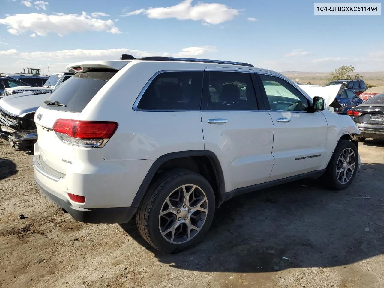 2019 Jeep Grand Cherokee Limited VIN: 1C4RJFBGXKC611494 Lot: 77449074