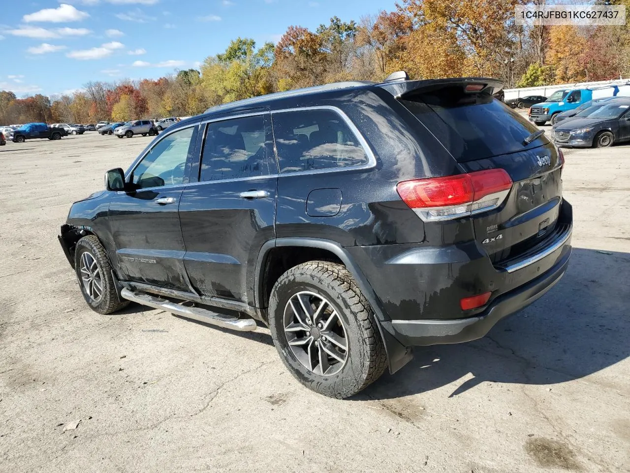 2019 Jeep Grand Cherokee Limited VIN: 1C4RJFBG1KC627437 Lot: 77537294