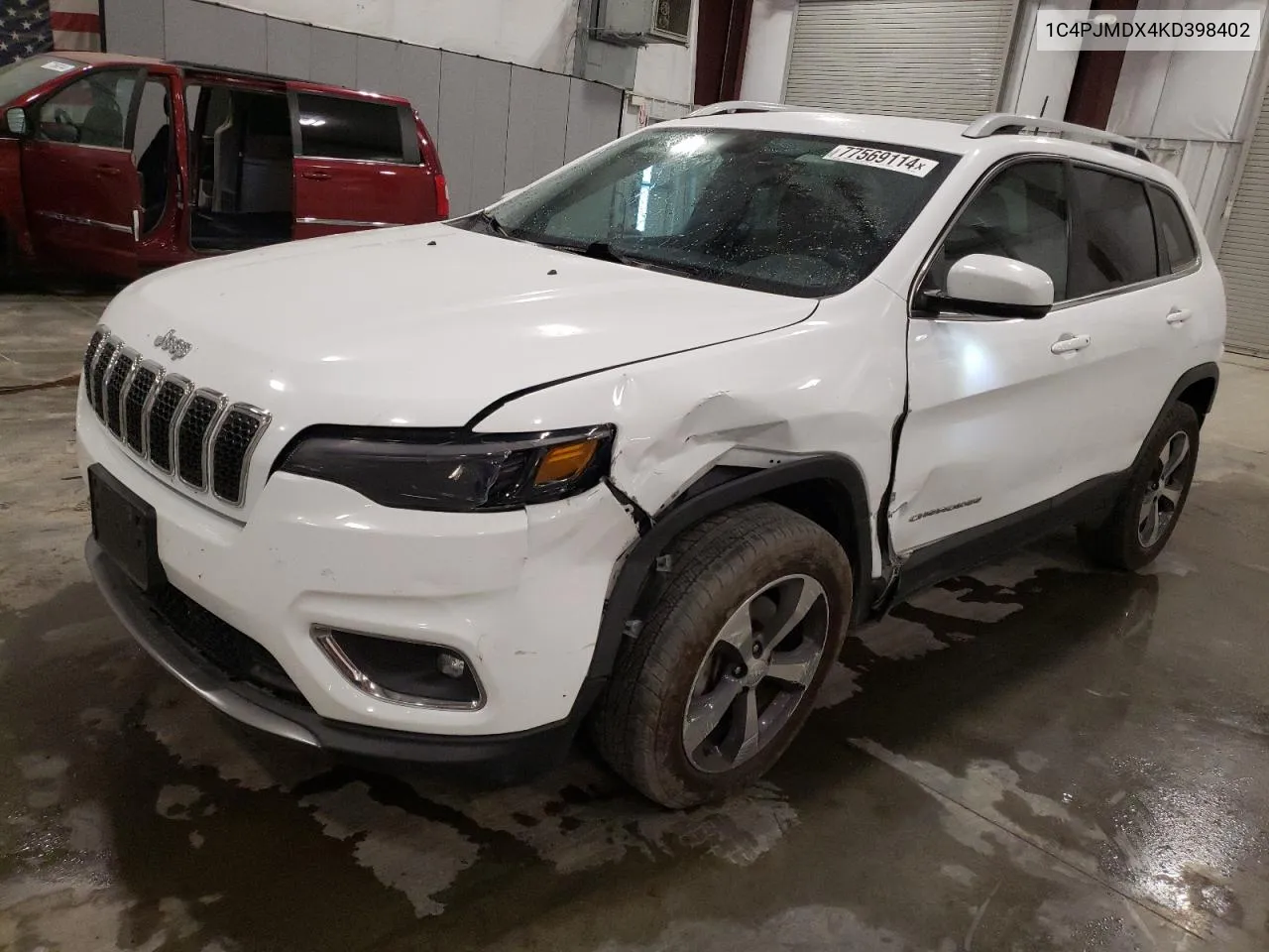 2019 Jeep Cherokee Limited VIN: 1C4PJMDX4KD398402 Lot: 77569114