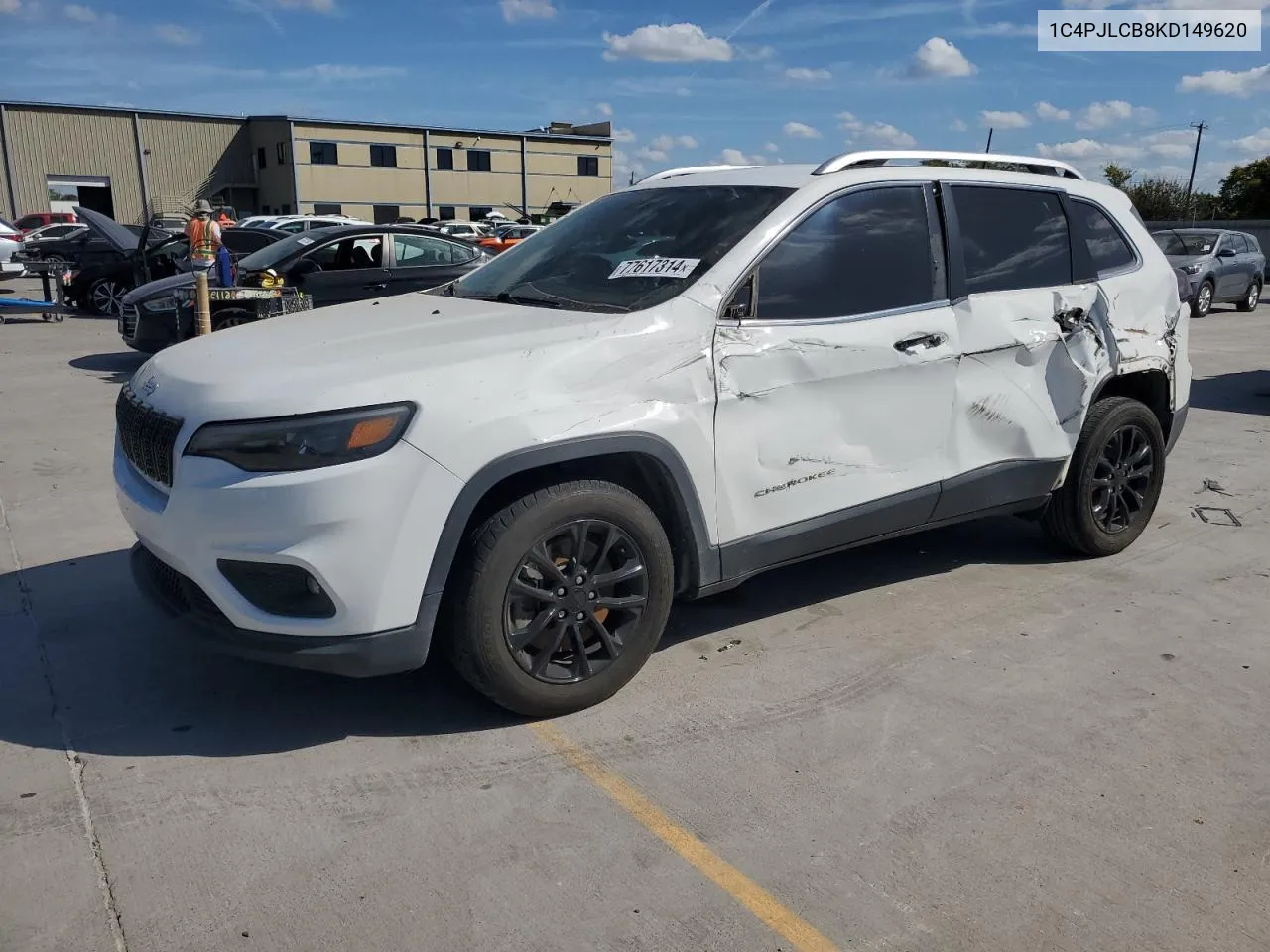 2019 Jeep Cherokee Latitude VIN: 1C4PJLCB8KD149620 Lot: 77617314