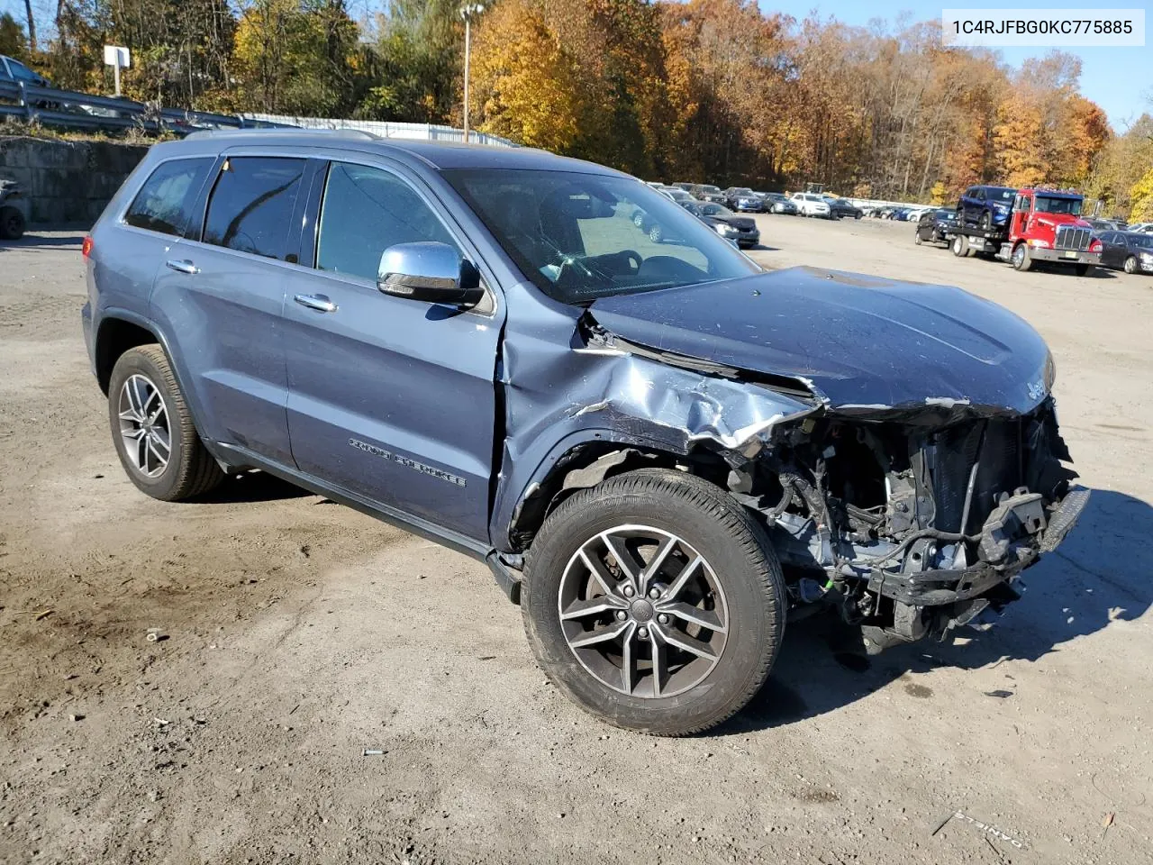 2019 Jeep Grand Cherokee Limited VIN: 1C4RJFBG0KC775885 Lot: 77938624