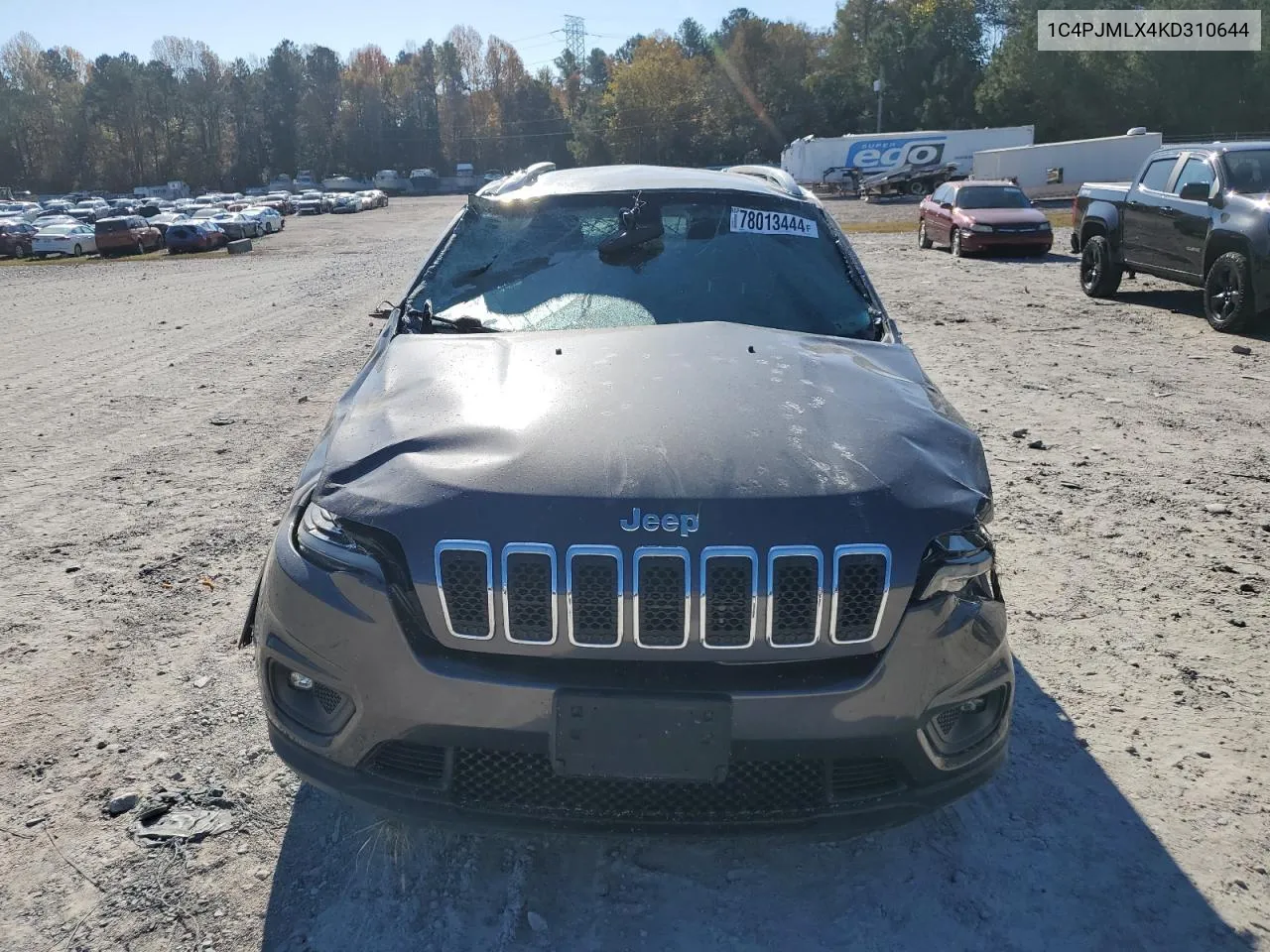 2019 Jeep Cherokee Latitude Plus VIN: 1C4PJMLX4KD310644 Lot: 78013444