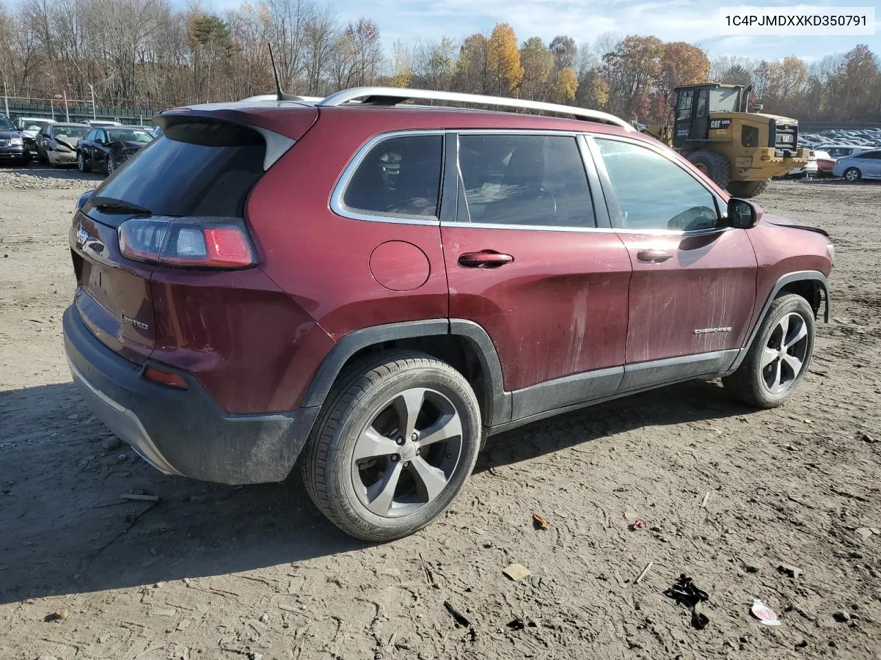 2019 Jeep Cherokee Limited VIN: 1C4PJMDXXKD350791 Lot: 78156414