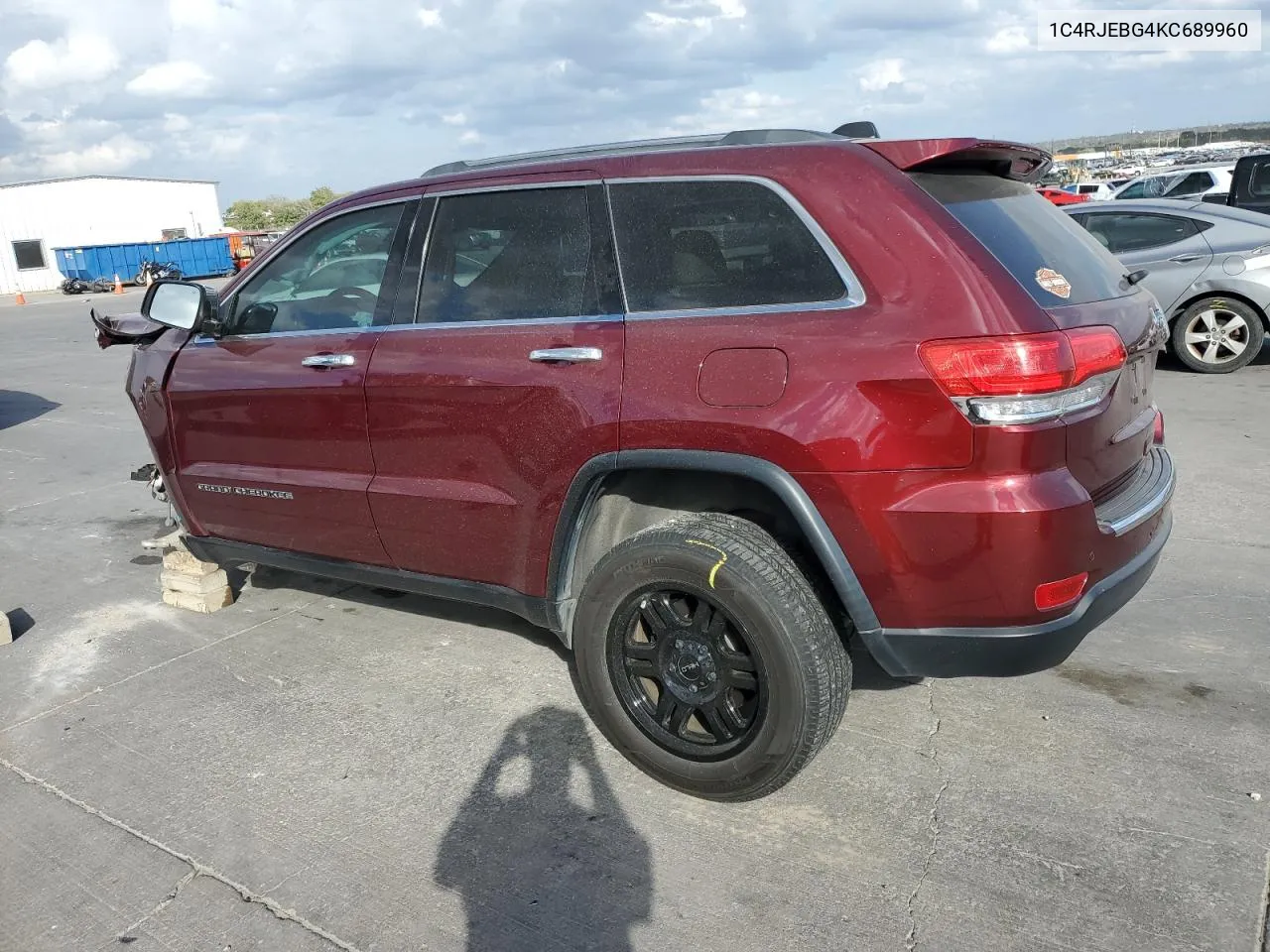 2019 Jeep Grand Cherokee Limited VIN: 1C4RJEBG4KC689960 Lot: 78202854