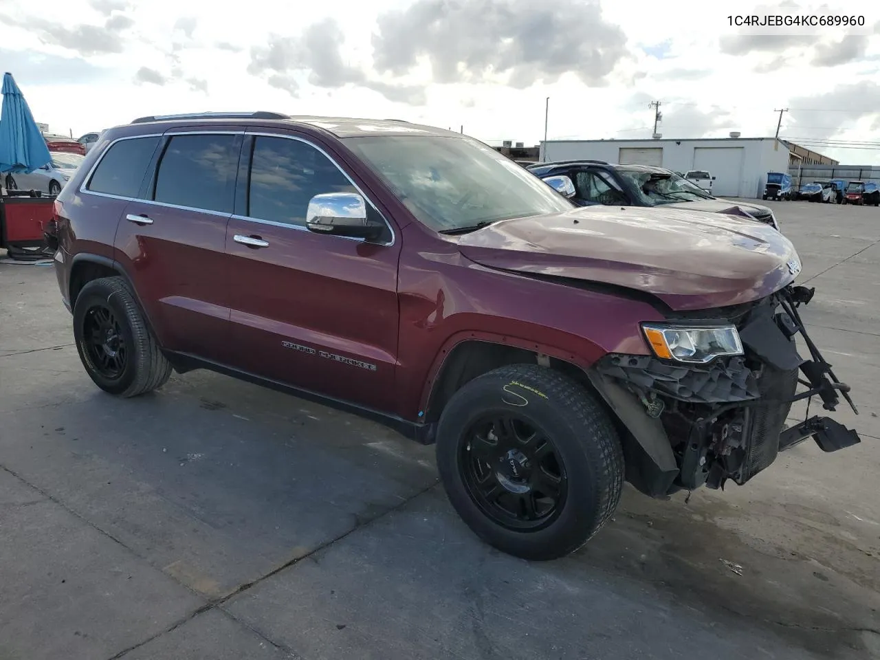 2019 Jeep Grand Cherokee Limited VIN: 1C4RJEBG4KC689960 Lot: 78202854