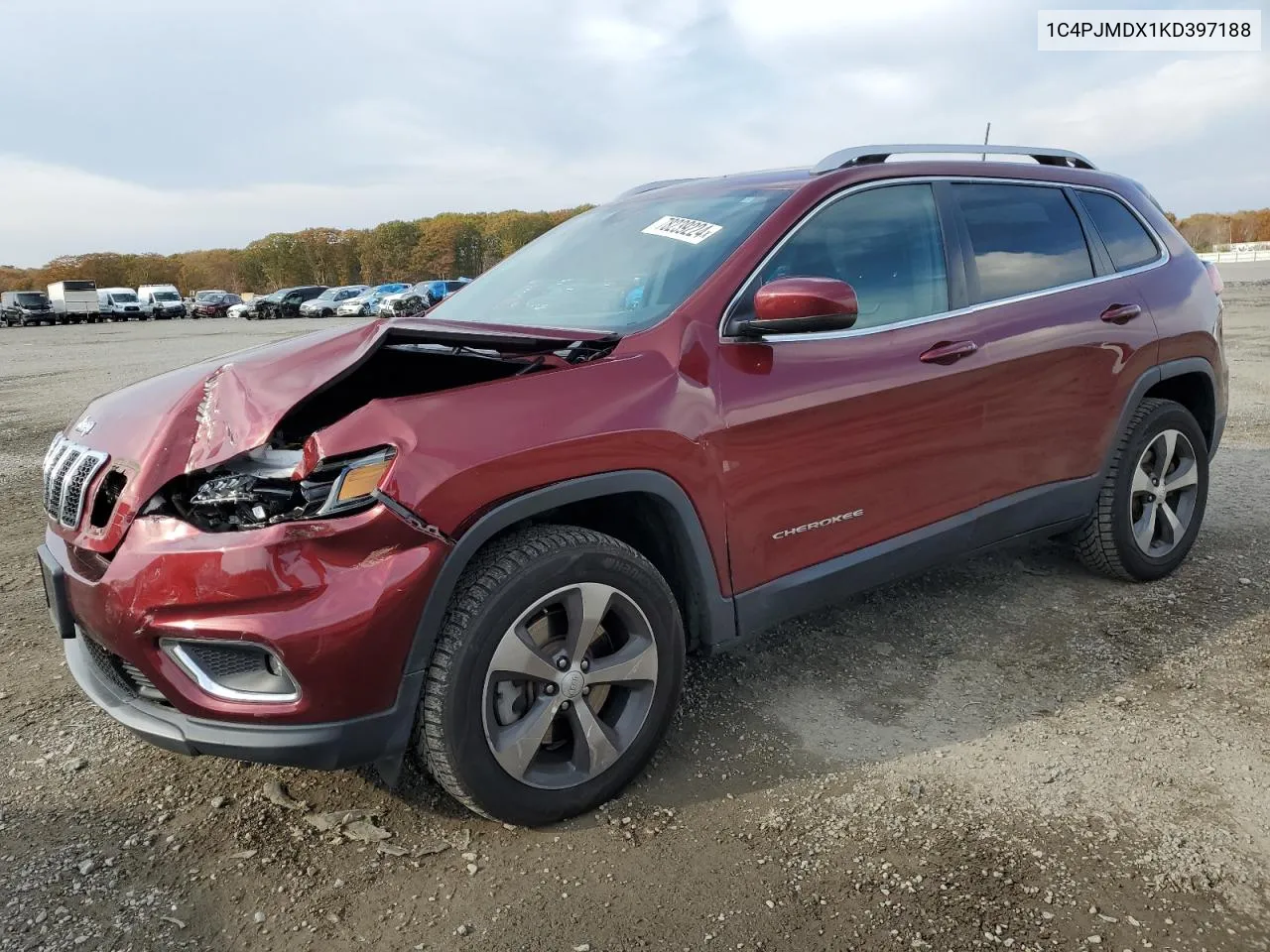 2019 Jeep Cherokee Limited VIN: 1C4PJMDX1KD397188 Lot: 78239224