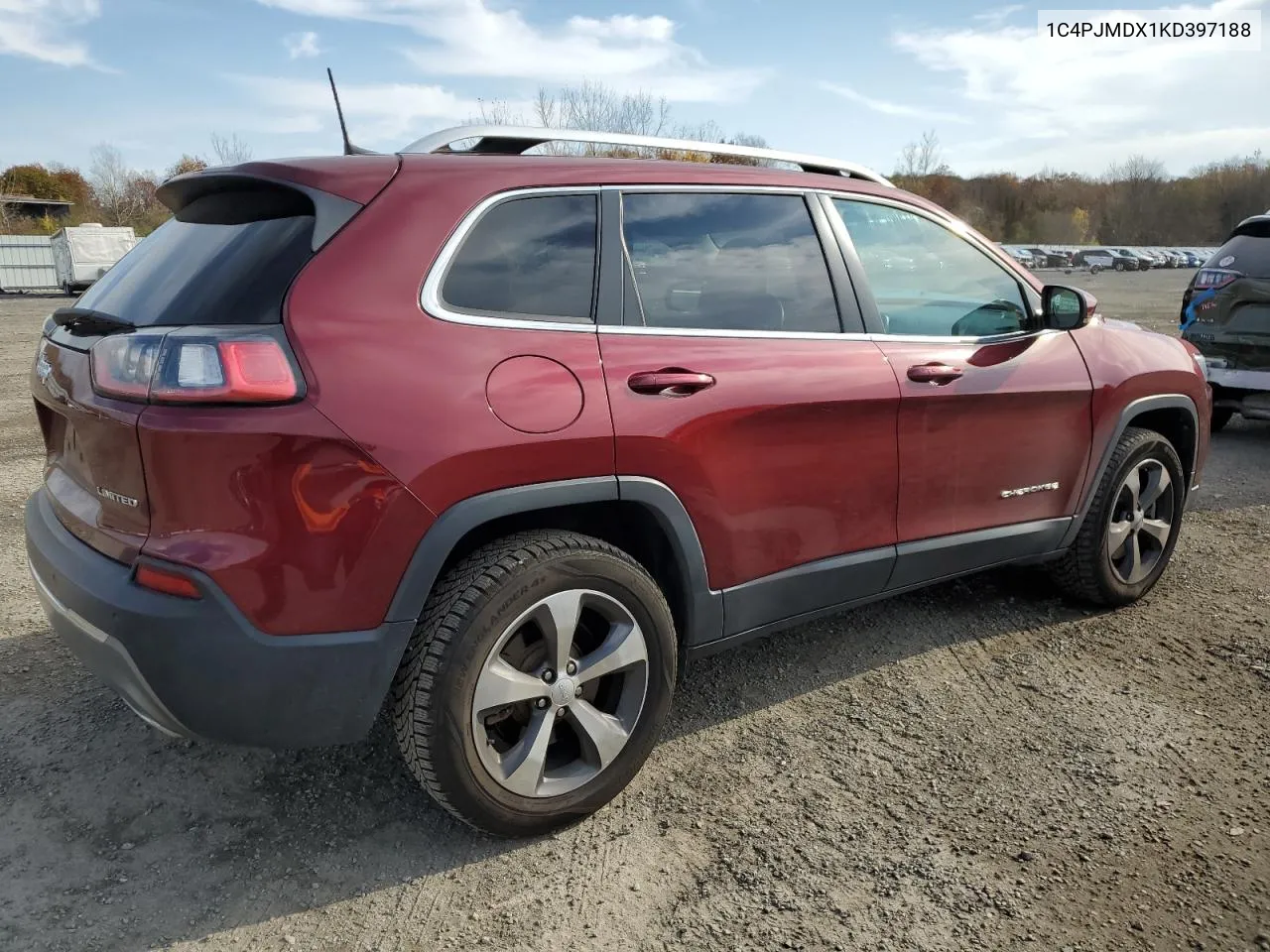 2019 Jeep Cherokee Limited VIN: 1C4PJMDX1KD397188 Lot: 78239224