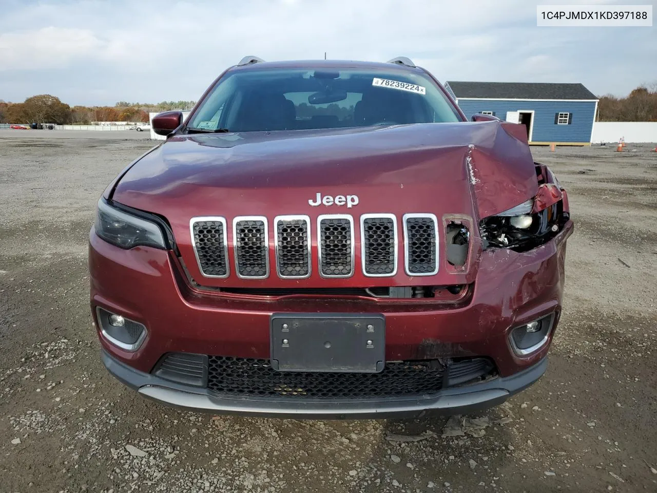 2019 Jeep Cherokee Limited VIN: 1C4PJMDX1KD397188 Lot: 78239224