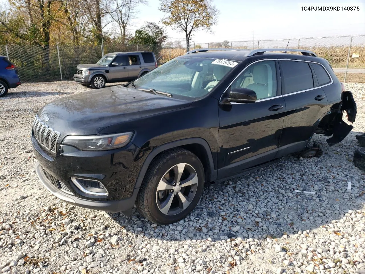 2019 Jeep Cherokee Limited VIN: 1C4PJMDX9KD140375 Lot: 78325904