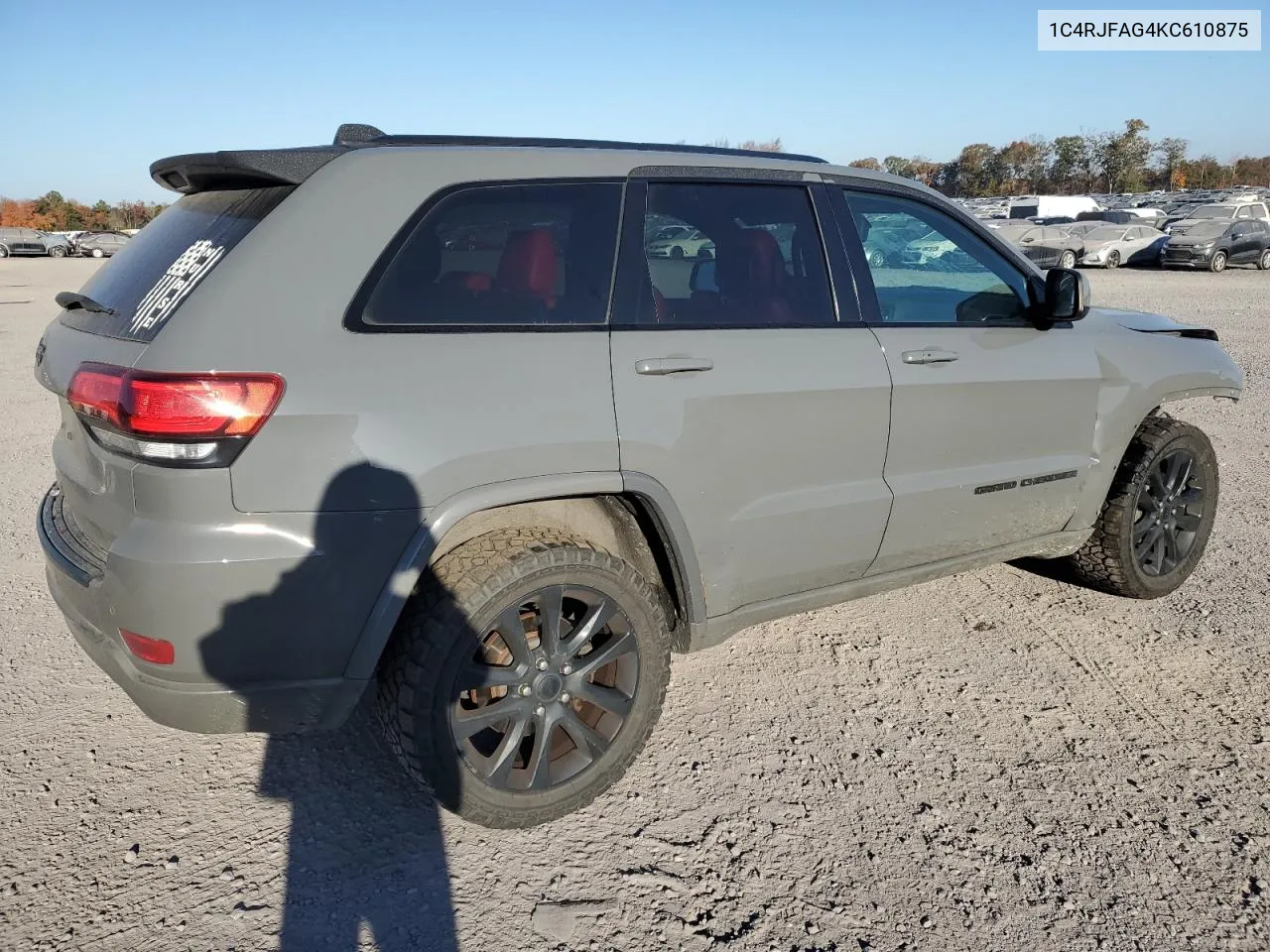 2019 Jeep Grand Cherokee Laredo VIN: 1C4RJFAG4KC610875 Lot: 78360664