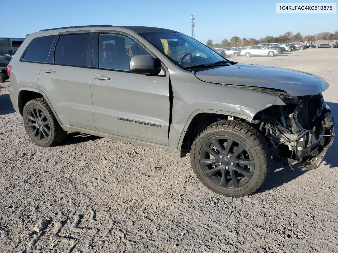 2019 Jeep Grand Cherokee Laredo VIN: 1C4RJFAG4KC610875 Lot: 78360664