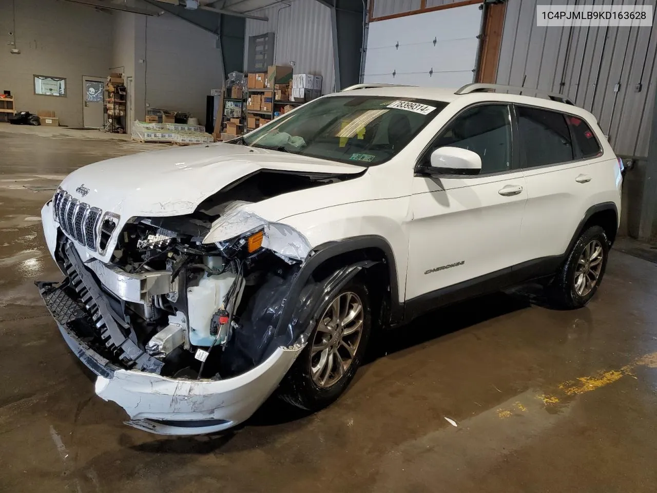 2019 Jeep Cherokee Latitude Plus VIN: 1C4PJMLB9KD163628 Lot: 78399314