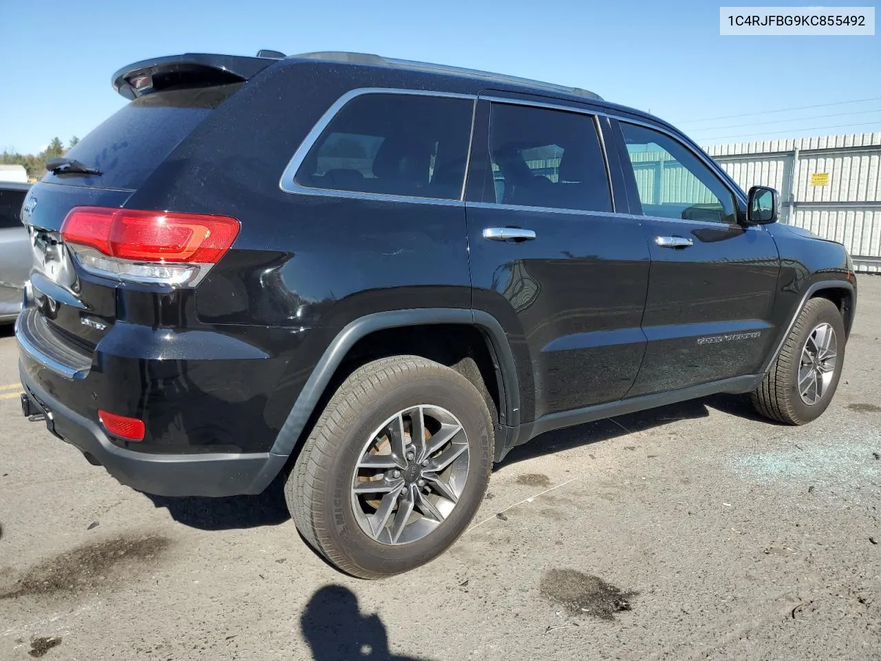 2019 Jeep Grand Cherokee Limited VIN: 1C4RJFBG9KC855492 Lot: 78402244