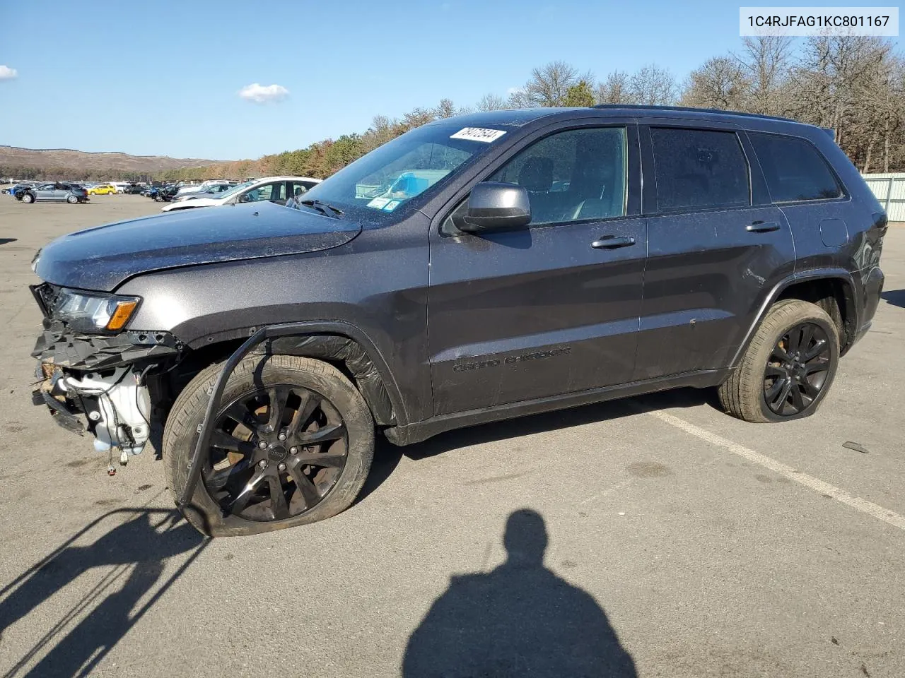 2019 Jeep Grand Cherokee Laredo VIN: 1C4RJFAG1KC801167 Lot: 78472544