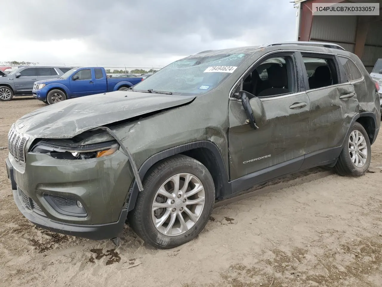 2019 Jeep Cherokee Latitude VIN: 1C4PJLCB7KD333057 Lot: 78494624