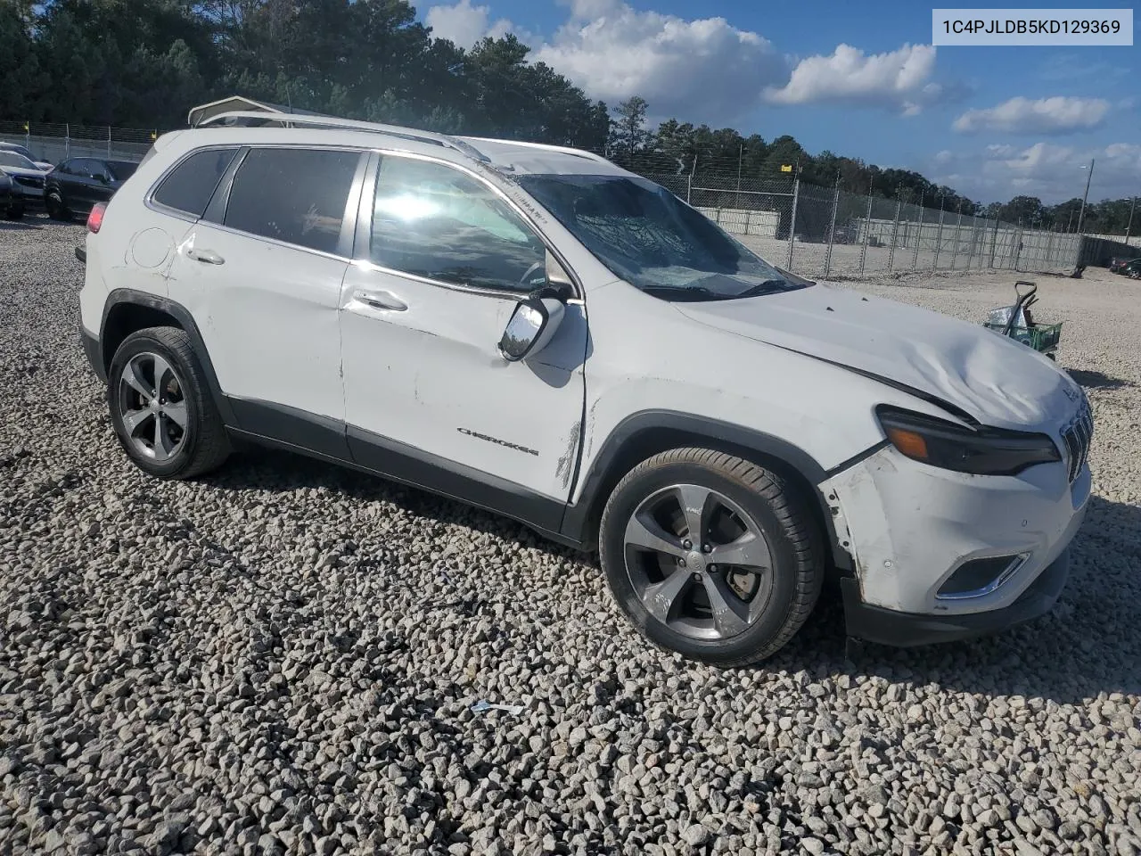 2019 Jeep Cherokee Limited VIN: 1C4PJLDB5KD129369 Lot: 78503044