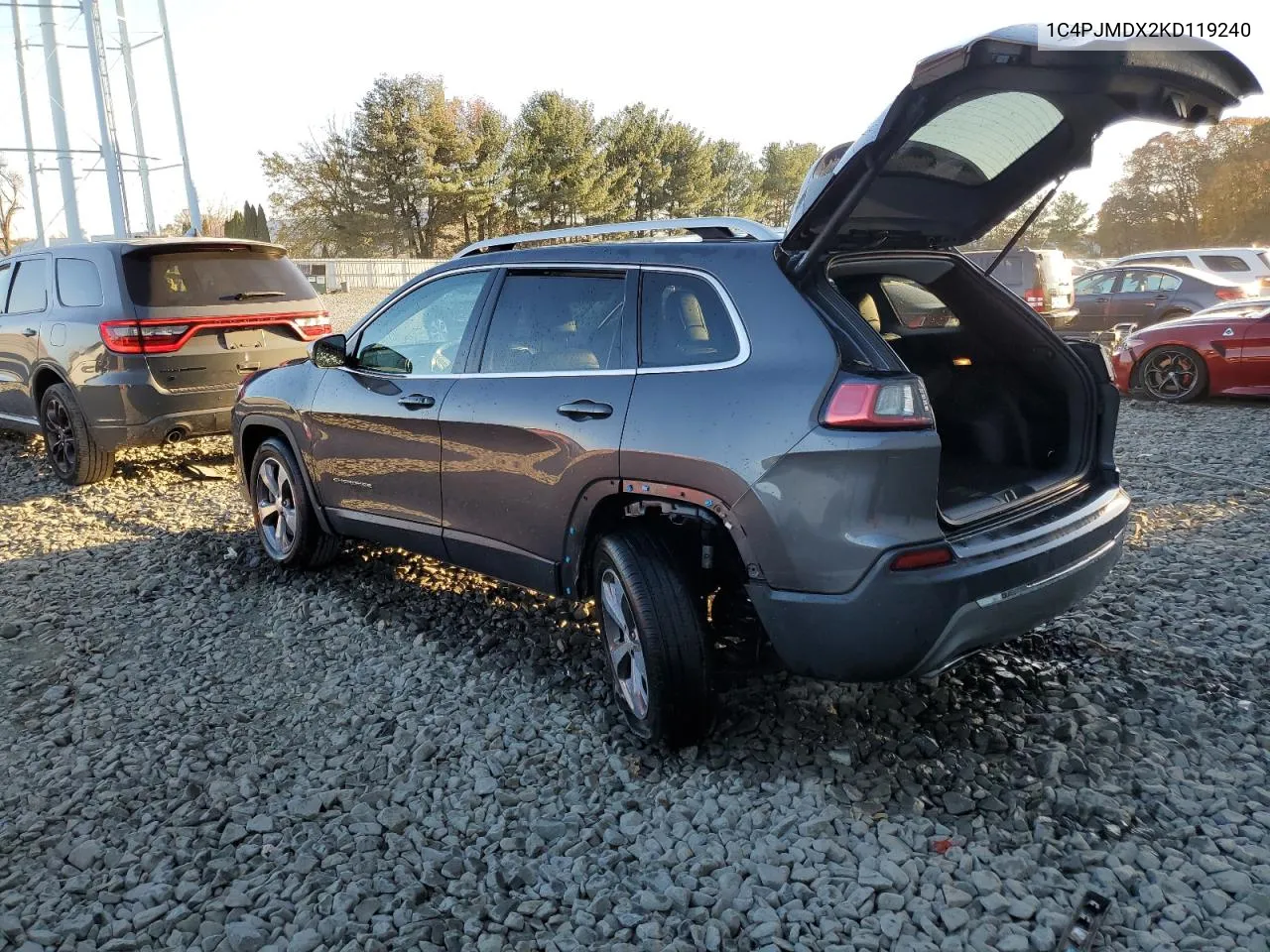 2019 Jeep Cherokee Limited VIN: 1C4PJMDX2KD119240 Lot: 78523884