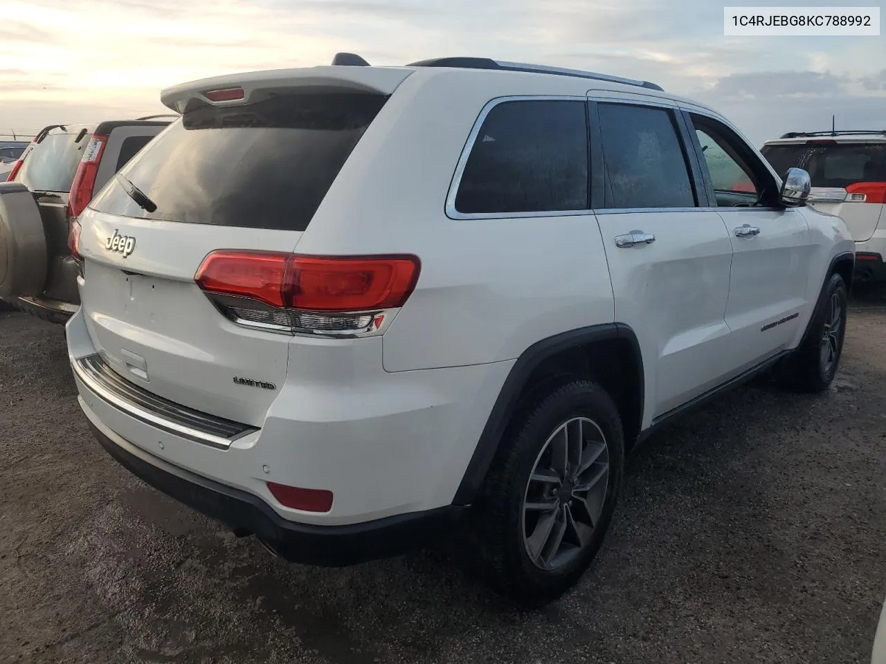 2019 Jeep Grand Cherokee Limited VIN: 1C4RJEBG8KC788992 Lot: 78760334