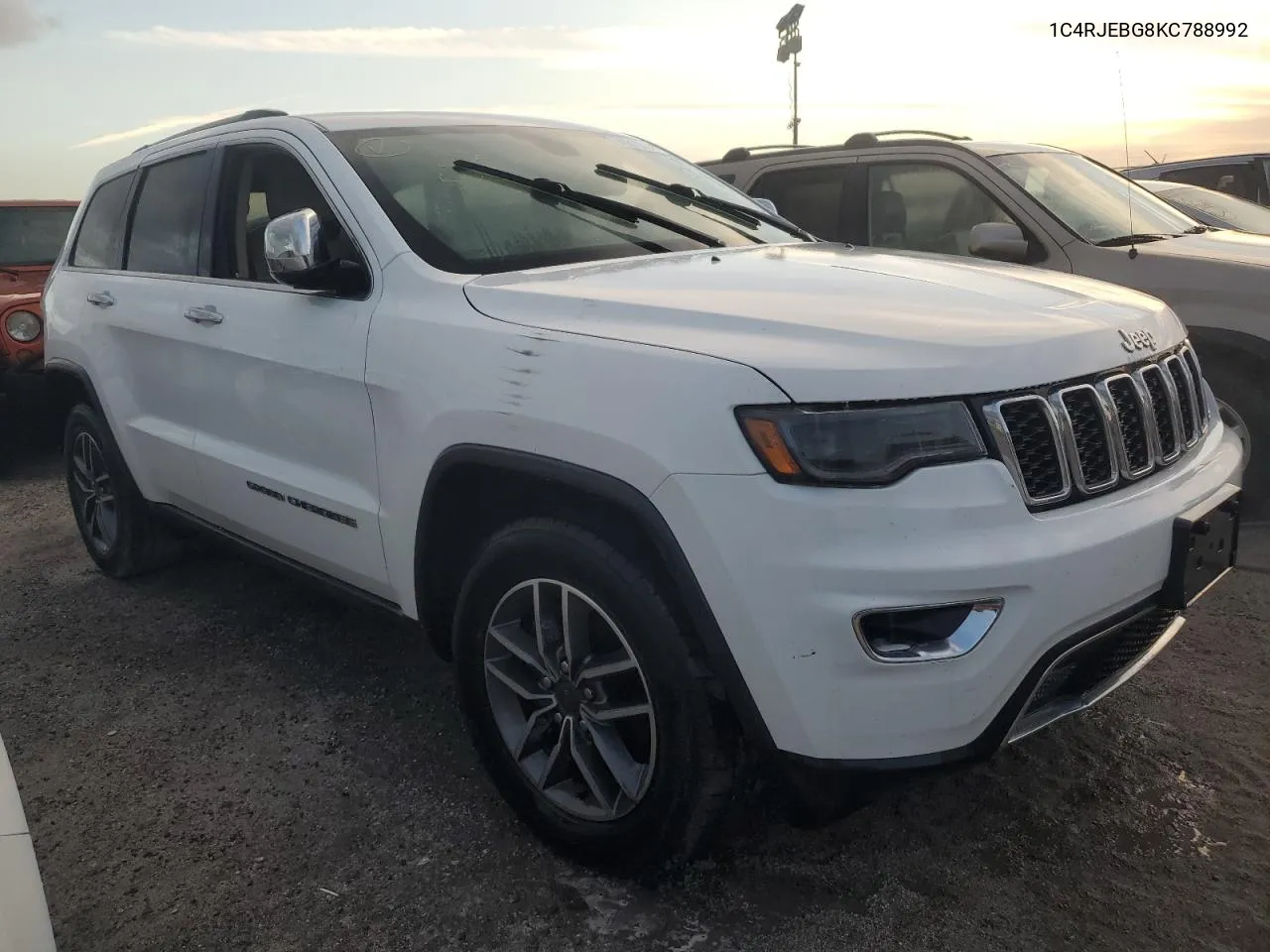 2019 Jeep Grand Cherokee Limited VIN: 1C4RJEBG8KC788992 Lot: 78760334