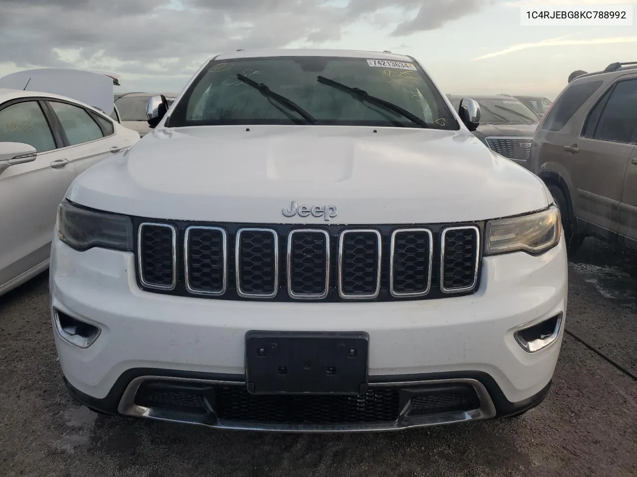 2019 Jeep Grand Cherokee Limited VIN: 1C4RJEBG8KC788992 Lot: 78760334