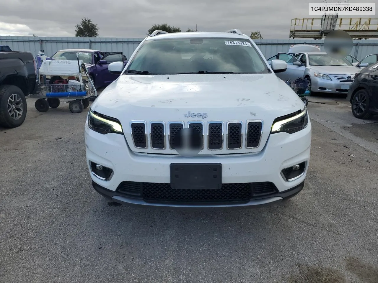 2019 Jeep Cherokee Limited VIN: 1C4PJMDN7KD489338 Lot: 78813324