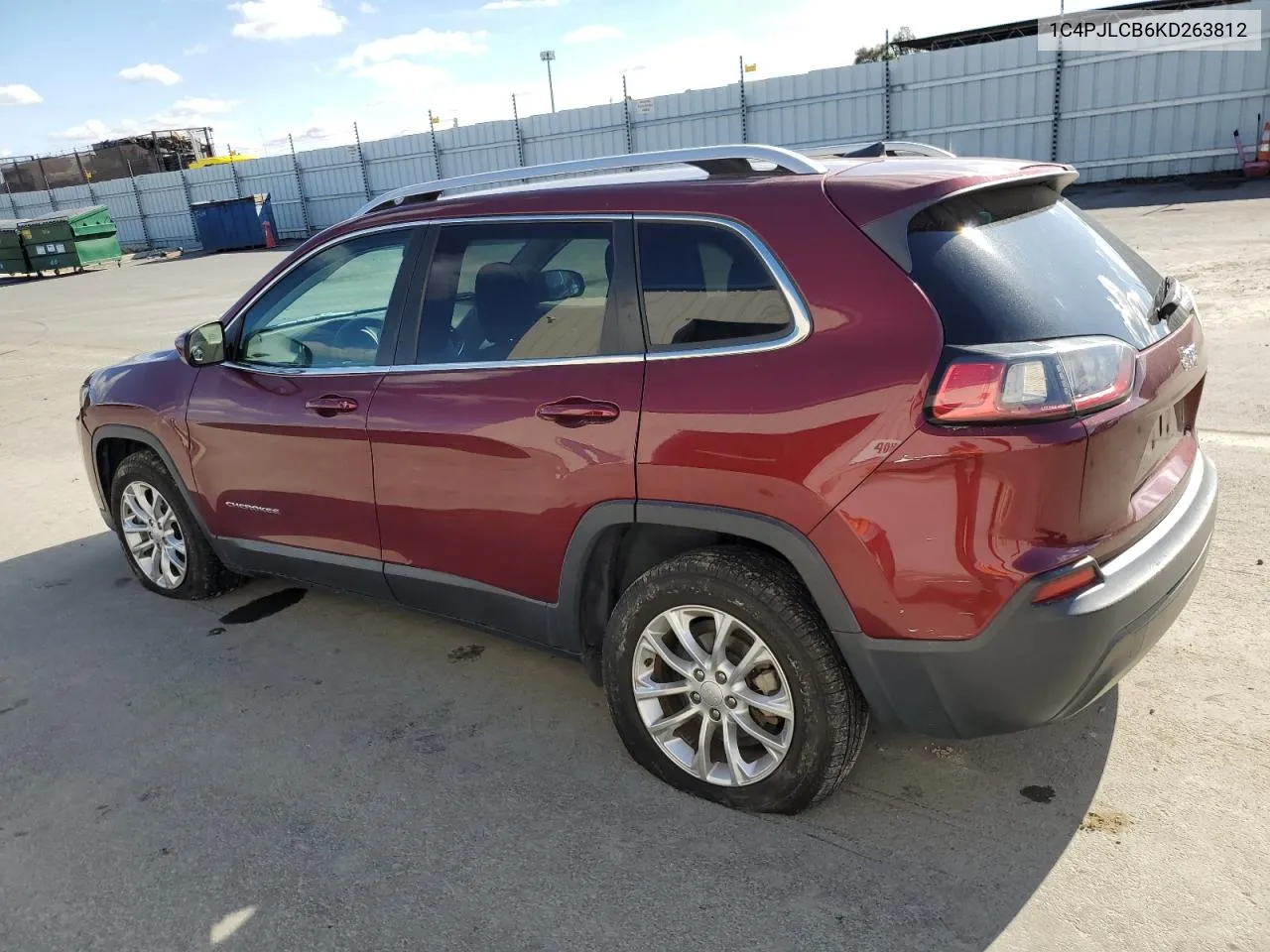 2019 Jeep Cherokee Latitude VIN: 1C4PJLCB6KD263812 Lot: 78839554