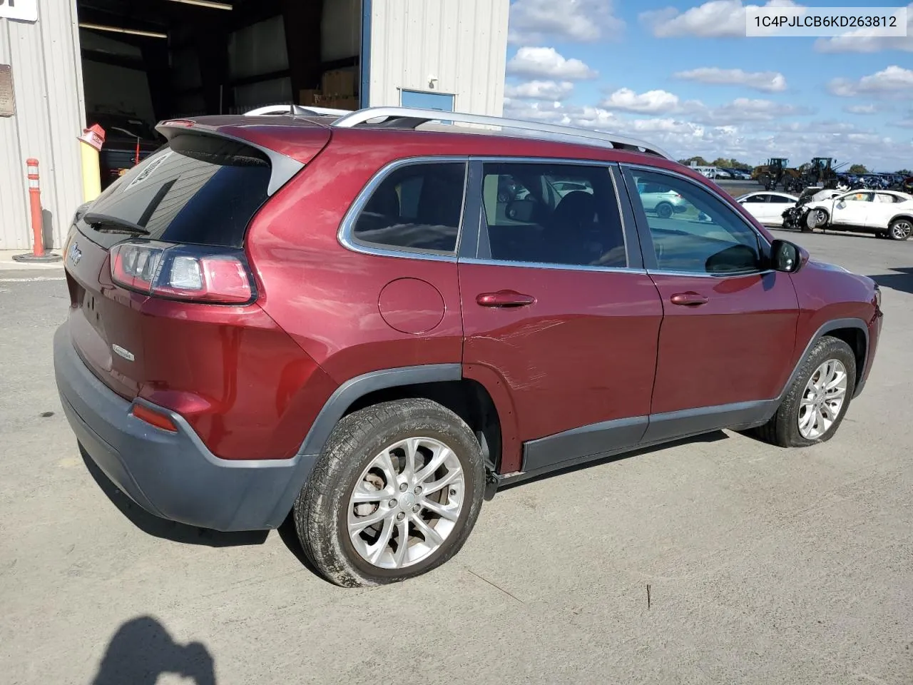 2019 Jeep Cherokee Latitude VIN: 1C4PJLCB6KD263812 Lot: 78839554