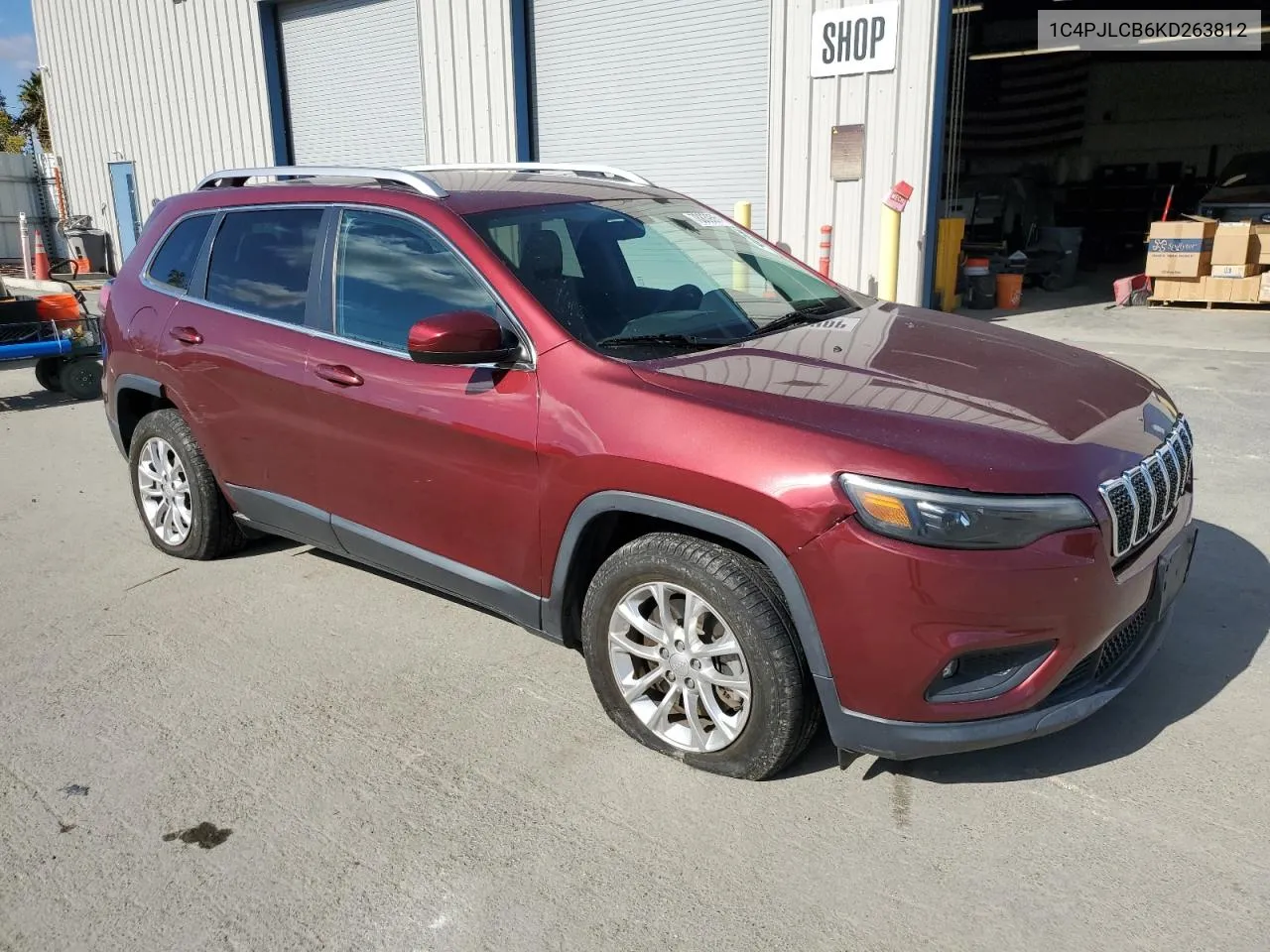 2019 Jeep Cherokee Latitude VIN: 1C4PJLCB6KD263812 Lot: 78839554