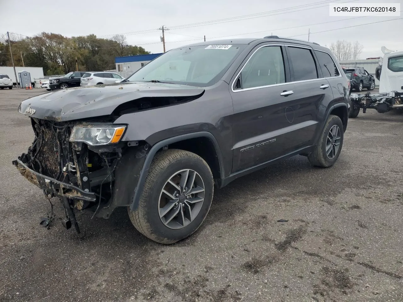 2019 Jeep Grand Cherokee Limited VIN: 1C4RJFBT7KC620148 Lot: 78851074