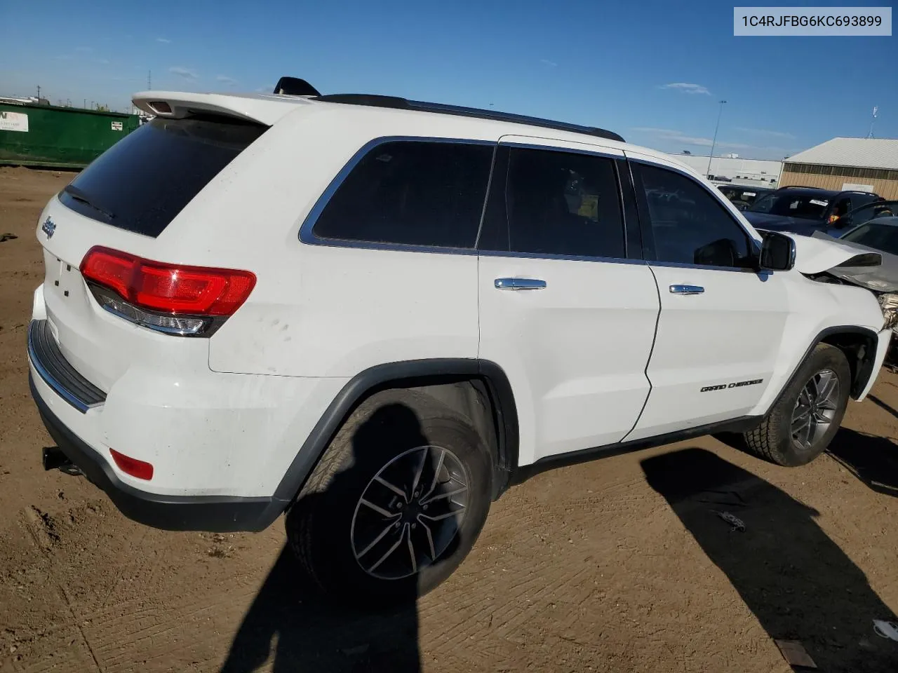 2019 Jeep Grand Cherokee Limited VIN: 1C4RJFBG6KC693899 Lot: 78864254