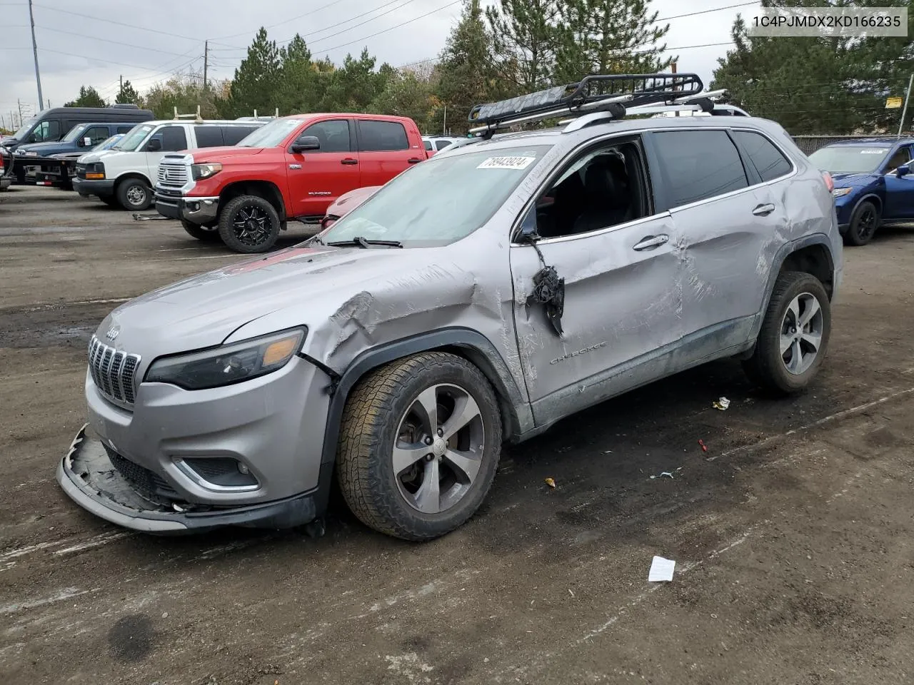 2019 Jeep Cherokee Limited VIN: 1C4PJMDX2KD166235 Lot: 78943924