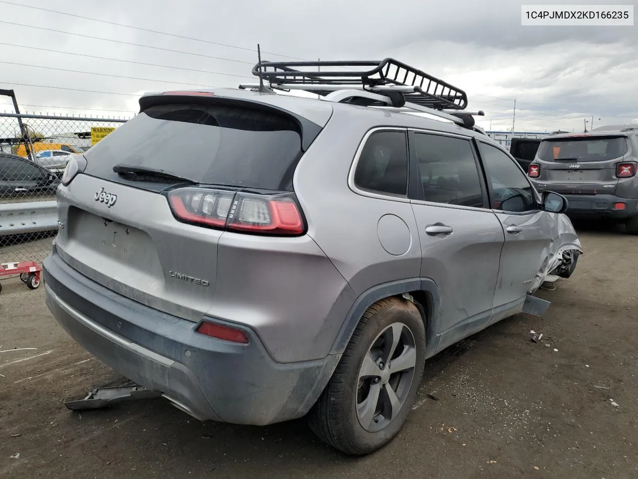 2019 Jeep Cherokee Limited VIN: 1C4PJMDX2KD166235 Lot: 78943924